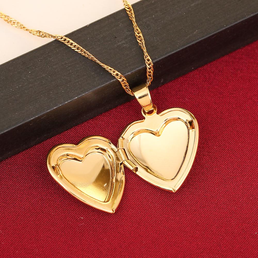 24K Gold Valentines Heart Necklace